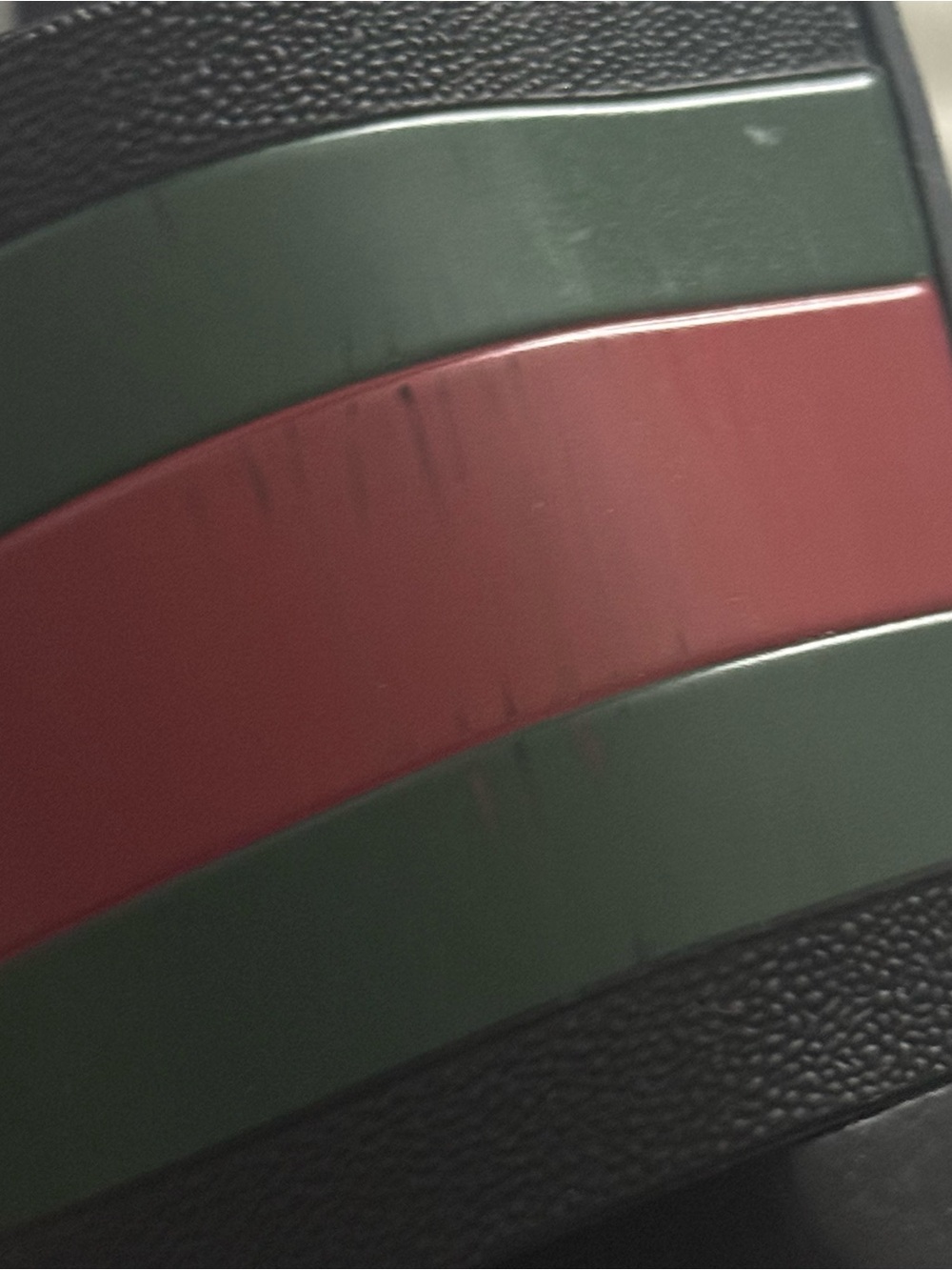 Gucci Slide Sandals with Green and Red Stripes - Picture 4 of 8